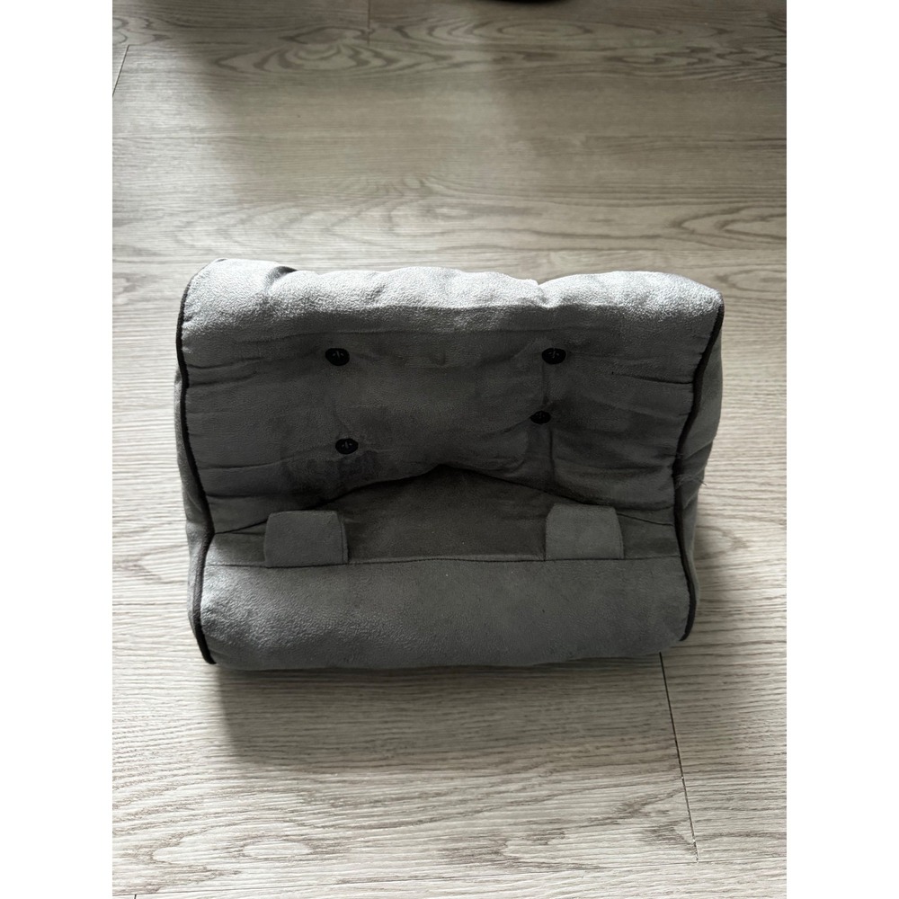 Thinking Gifts Book Couch Reading Pillow Tablet Stand Holder Gray Faux Suede